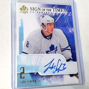 Luke Schenn Upper Deck SP Authentic Sign of the Times Rookie 2008/09 Maple Leafs